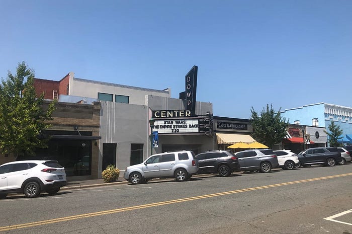 an old renovated movie theater