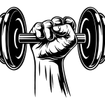 hand lifting a barbell